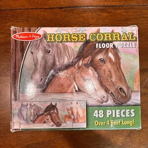 Melissa & Doug Horse Corral Floor Puzzle - 48 Pieces (Ages 4+)
